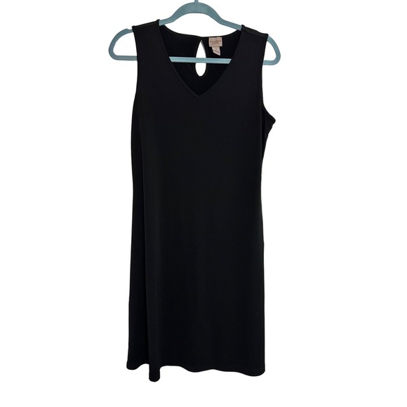 EasyWear‎ by Chico's black tank dress size 1 / Women's M/8 - Picture 2 of 7